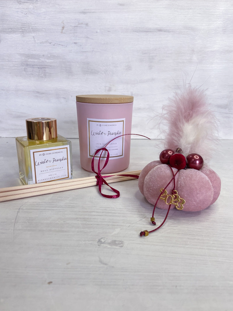 Κερί σόγιας Winter Pumpkin Small Pink