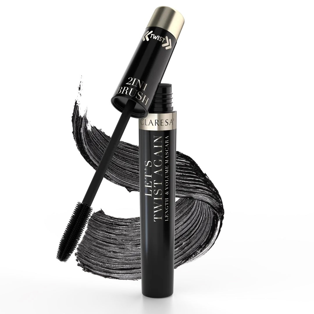 CLARESA | Let's Twist Again Mascara - Black (7g) | Length & Volume | CLTAMB