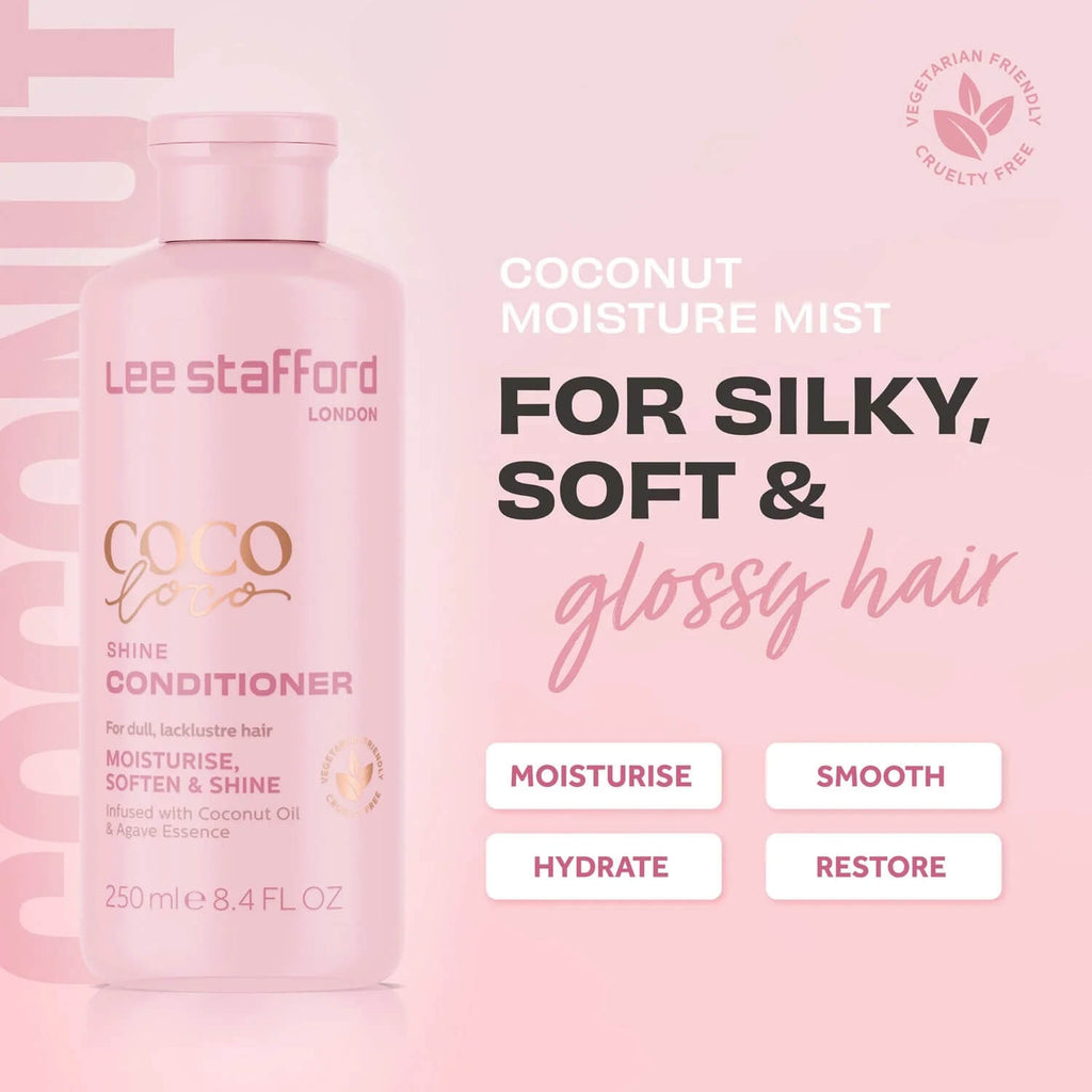 Coco Loco - Conditioner Λάμψης Για Ξηρά, Αφυδατωμένα &amp; Θαμπά Μαλλιά 250ml | Lee Stafford
