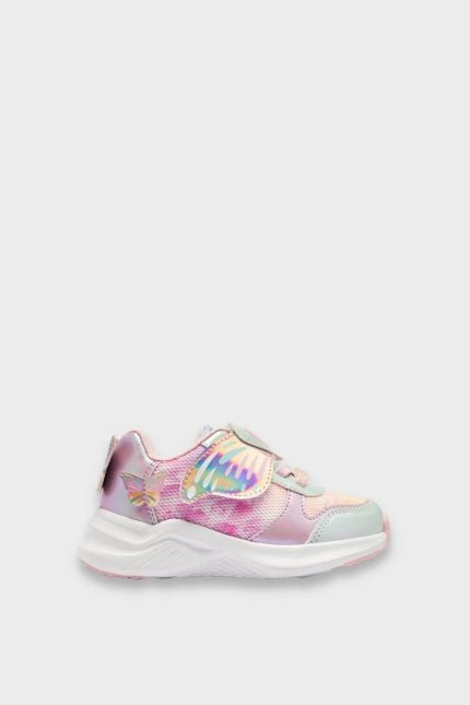 Conguitos Παιδικά Sneakers Pink Butterfly με Φωτάκια
