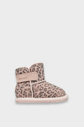 Conguitos Tecnobaby Barefoot Μποτάκια Leopard Ροζ