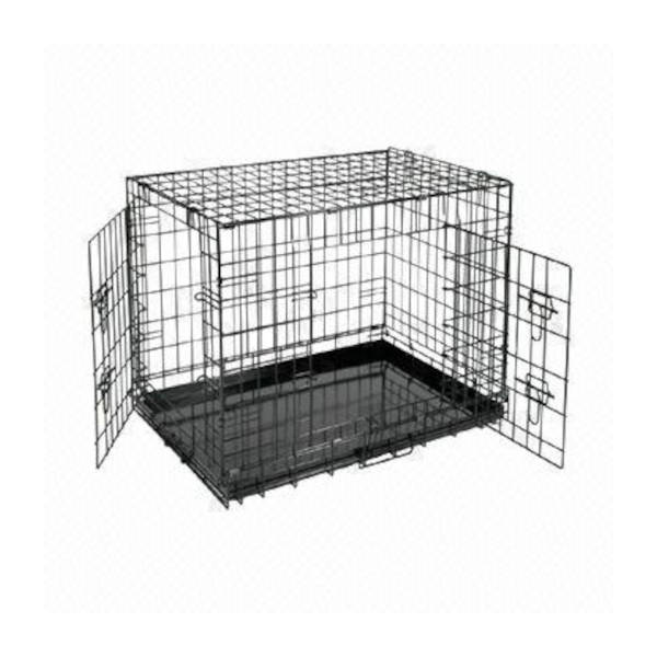 Double Door Animal Crate - Μεταλλικό Κλουβί Περιορισμού 62x44,5x51,5cm +Δώρο 2 Μπολ Αξίας 15,00€