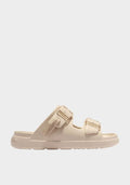 D.Franklin Παντόφλα Vibe Foam Διπλή Αγκράφα Cream