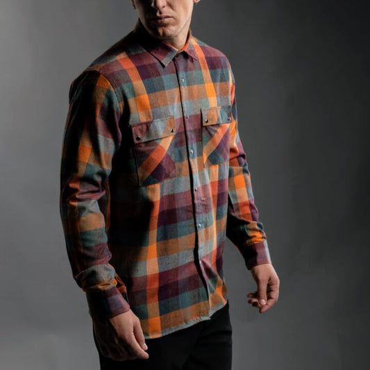 Ανδρικό Πουκάμισο Καρό Φανελένιο Slim-Fit με Βελούδινη Υφή - Ελληνικής Κατασκευής | D24639M