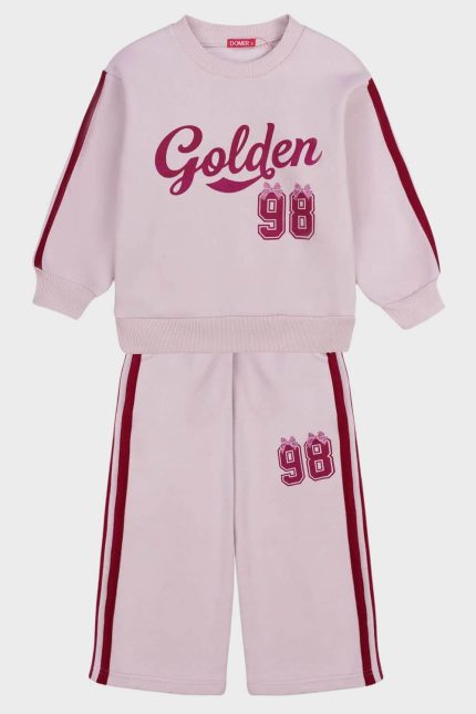 DOMER Παιδικό Σετ Φόρμας Golden 98 Ροζ