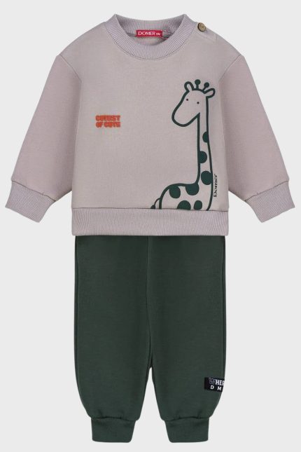 DOMER Σετ φόρμας αγόρι μπεζ