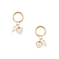 Κρικάκια χρυσά με charms
