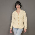 VIN-KNIT-20584 Vintage πλεκτή ζακέτα handmade S