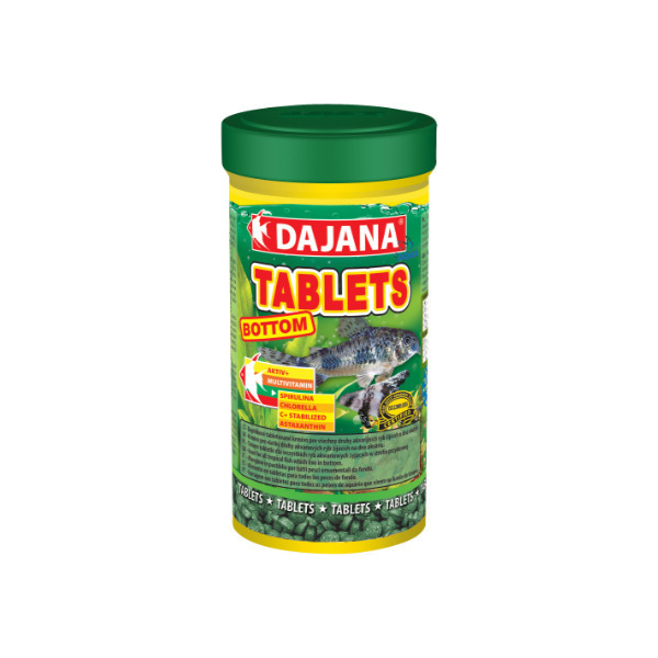 Dajana Tablets Bottom Τροφή για Τροπικά Ψάρια σε Ταμπλέτες με Σπιρουλίνα 250ml
