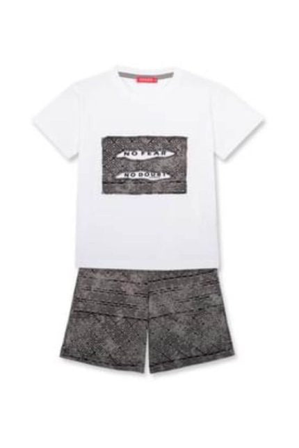 Domer σετ NO FEAR αγόρι λευκό-γκρι