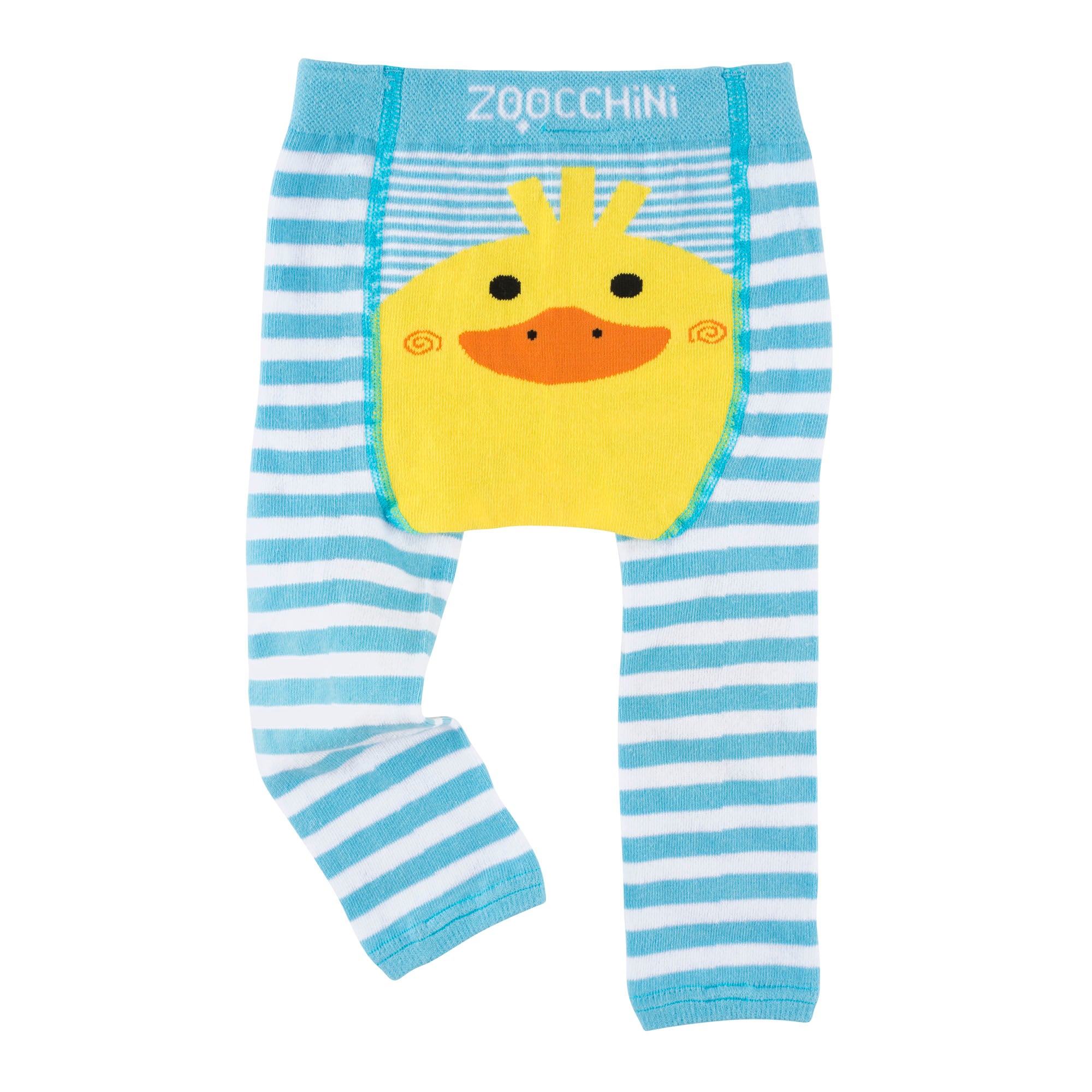 Zoocchini  Σετ Ρούχων για Μπουσούλισμα Grip+Easy Crawler Pants &amp; Socks Set "Παπάκι" ZOO12503