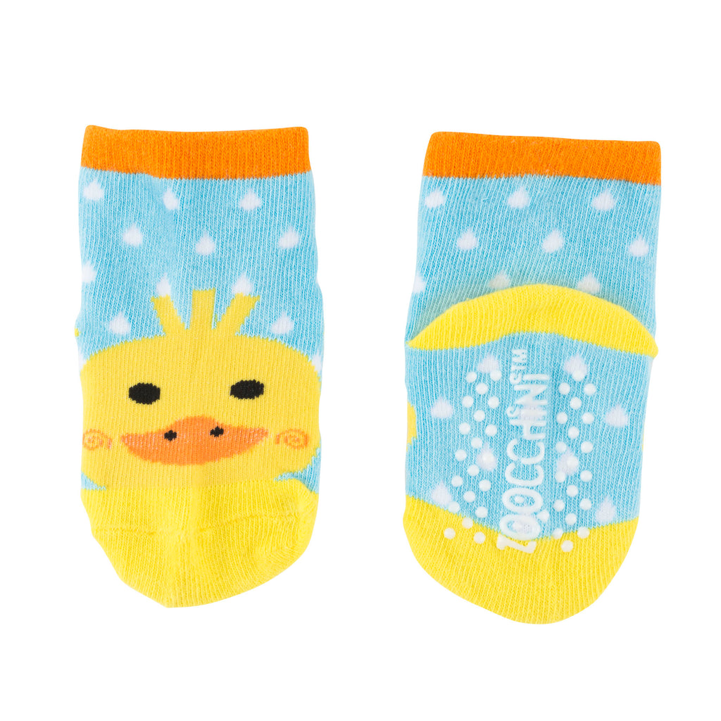 Zoocchini  Σετ Ρούχων για Μπουσούλισμα Grip+Easy Crawler Pants &amp; Socks Set "Παπάκι" ZOO12503