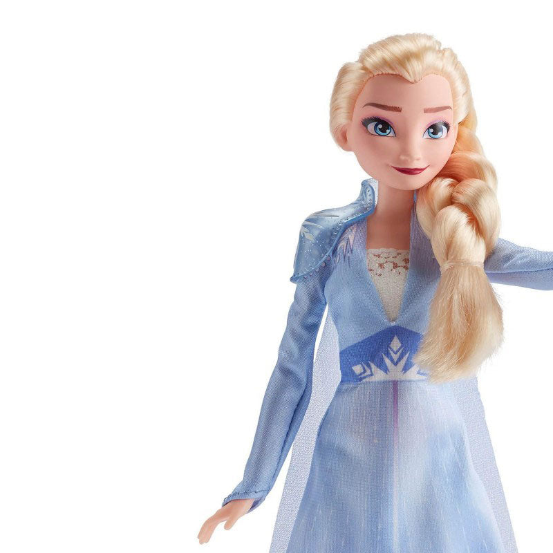 Hasbro Disney Frozen II Κούκλα Έλσα με Μακριά Ξανθά Μαλλιά και Μπλε Φόρεμα E6709