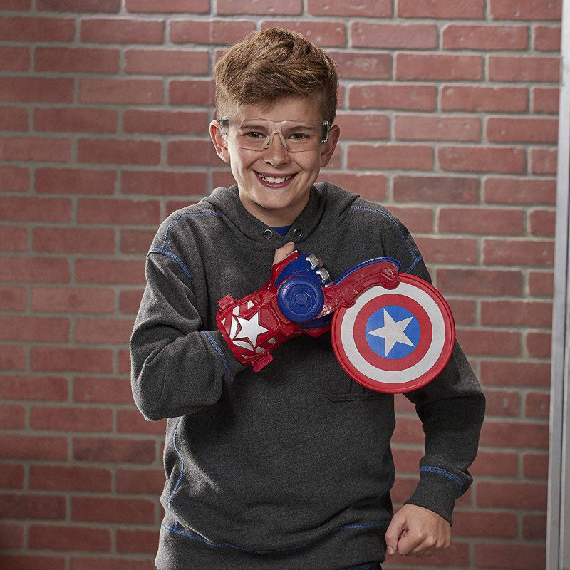 Hasbro Nerf Marvel Avengers Power Moves Role Play Captain America Ασπίδα Και Γάντι E7375