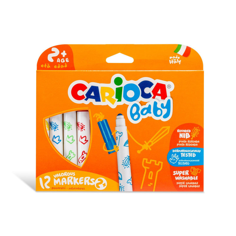 VALOROUS MARKERS BABY 2+ ΕΤΩΝ 12 ΧΡΩΜΑΤΩΝ