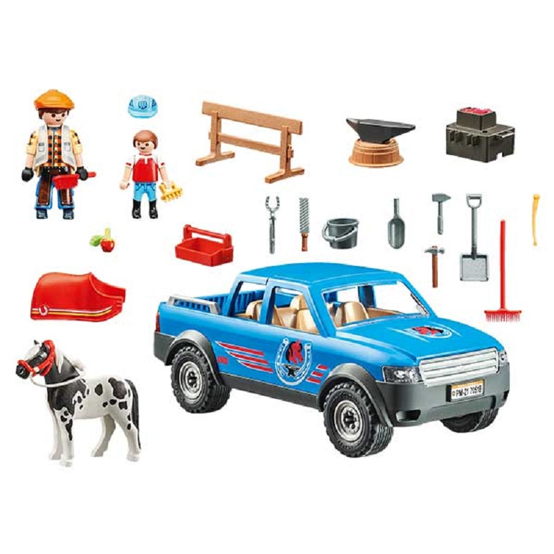 PLAYMOBIL 70518 COUNTRY MOBILE BLACKSMITH WITH LIGHT EFFECT