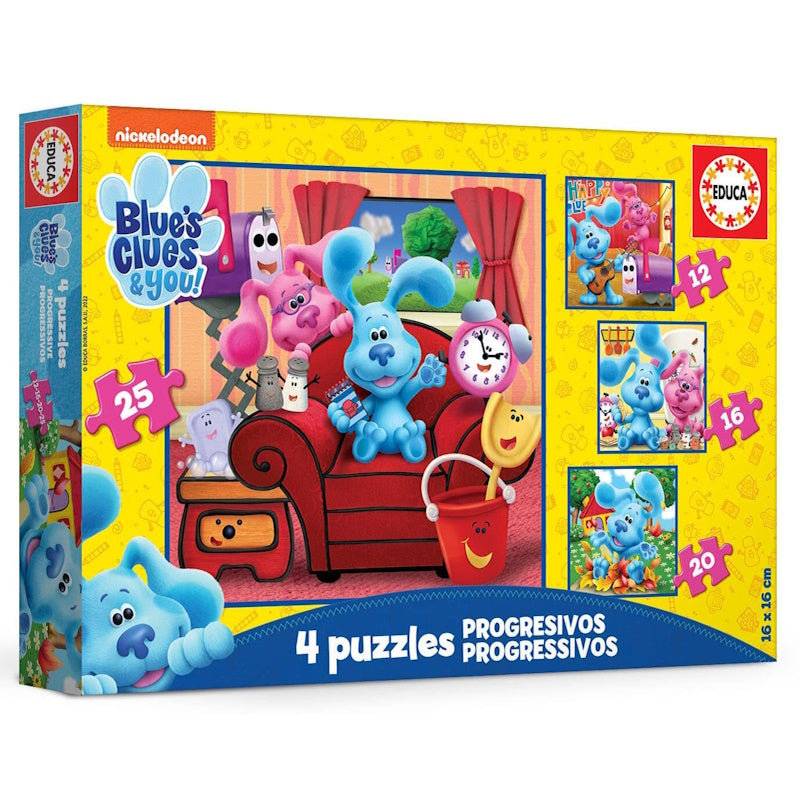 Educa Progressive Puzzle Blue's Clues & You 4 σε 1
