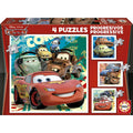 Educa Progressive Puzzle Cars 4 σε 1