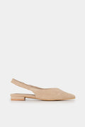 Elora Suede Slingback Μπεζ