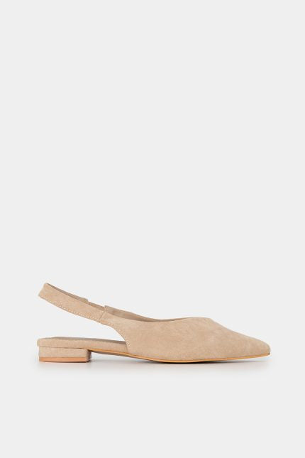 Elora Suede Slingback Μπεζ