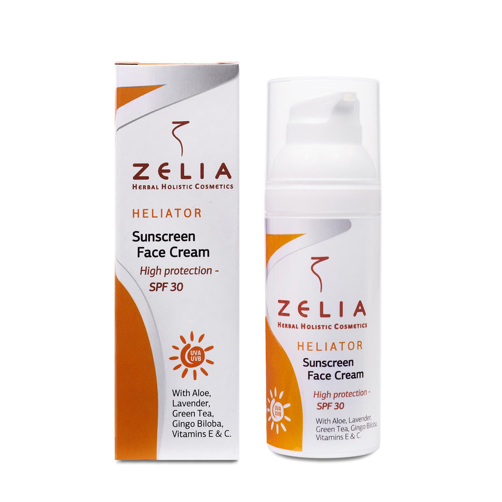ZЄLIA | Αντηλιακή Κρέμα Προσώπου SPF 30  HELIATOR  - 50ml