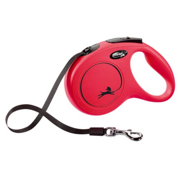 Flexi Classic Ιμάντας - Medium 5 μέτρα έως 25 κιλά, Κόκκινο