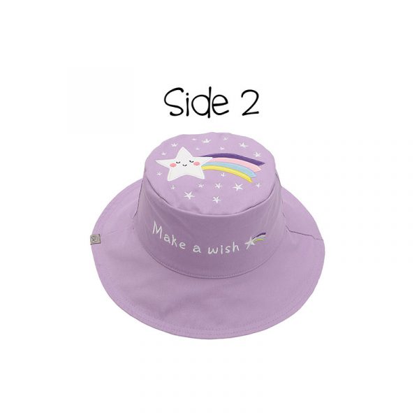 FlapJackKids  Καπέλο Διπλής Όψης UPF 50+ Unicorn/Star (Cotton)  FJKSH802