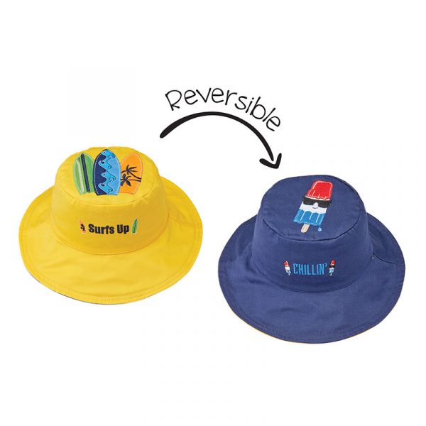 FlapJackKids Καπέλο Διπλής Όψης UPF 50+ Surfer/Popsicle (Cotton) LUV0148