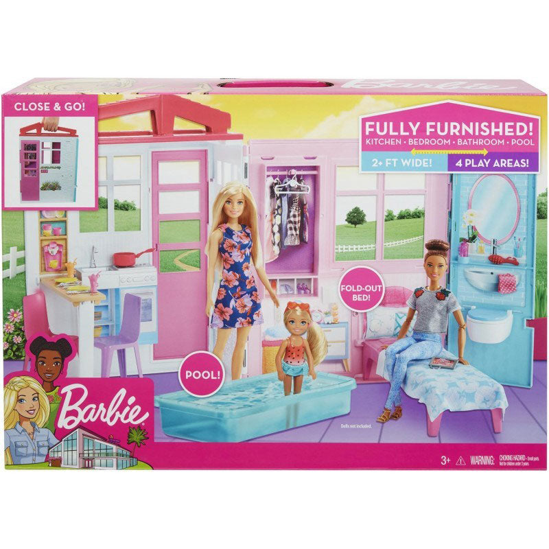 Mattel Barbie Νέο Σπιτάκι – Βαλιτσάκι FXG54
