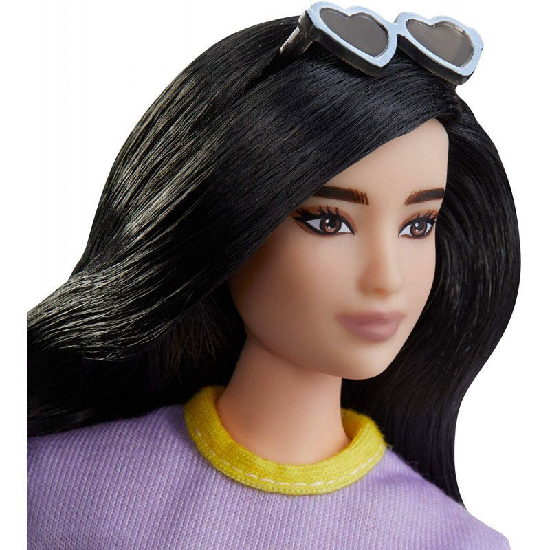 Mattel Barbie Fashionistas 127 Original Μελαχρινή Κούκλα Με Φόρεμα Unicorn Believer FBR37 / FXL60
