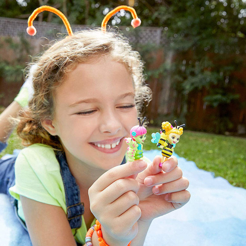 Mattel Enchantimals Ζουζουνάκια Φιλαράκια – Cay Caterpiller Και Beetrice Bee FXM86 / FXM88