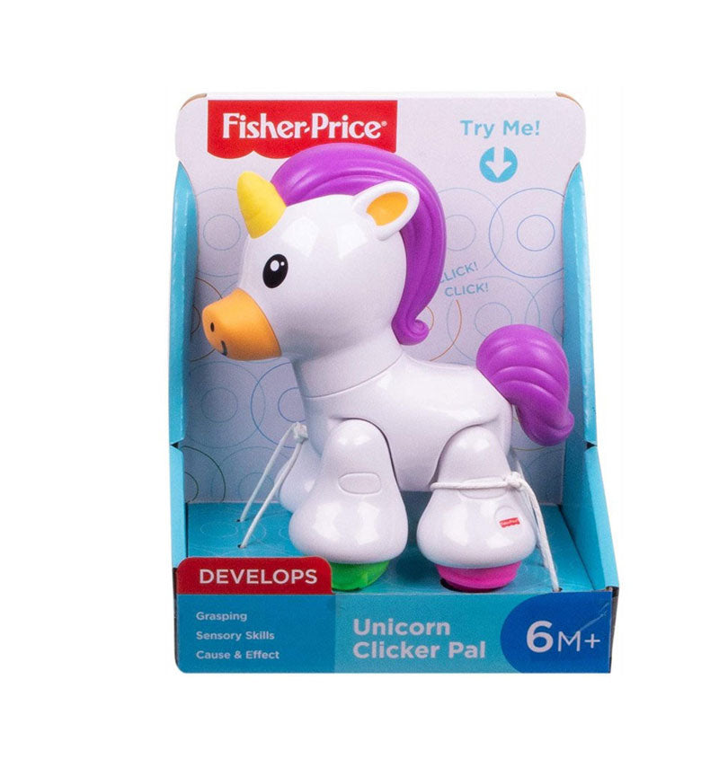 Fisher-Price Unicorn Clicker Pal Μονόκερος Press And Go FYL45
