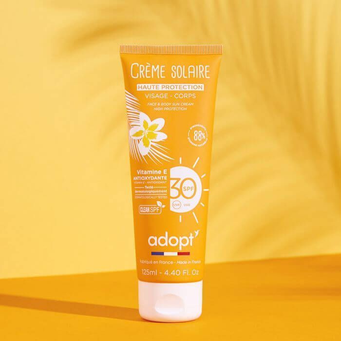 Face &amp; Body Sunscreen SPF30 Fleur de Tiare 125ml Adopt