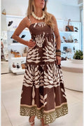 Φόρεμα Savanna Print Καφέ