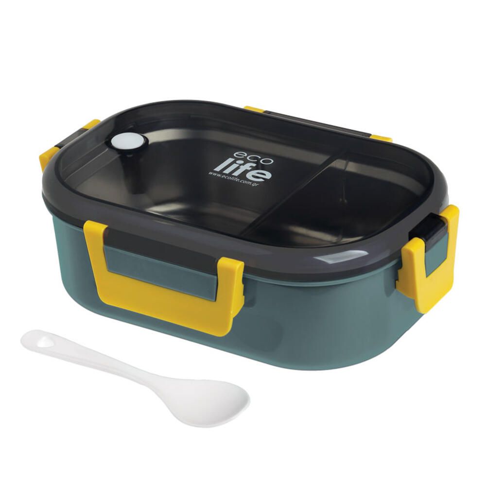 Ecolife Forest Green  Φαγητοδοχείο 900ml  με χώρισμα 33-BO-9067