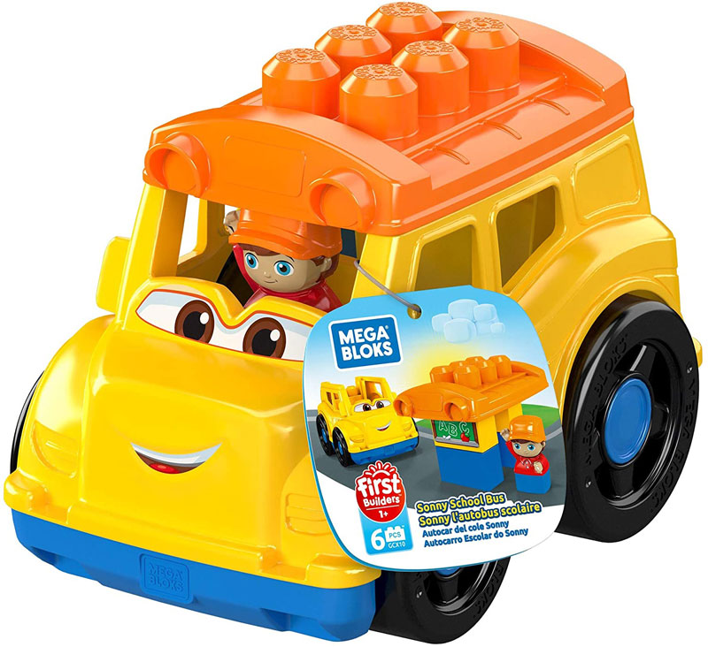 MEGA BLOKS First Builders Sammy School Bus Σχολικό Όχημα GCX10