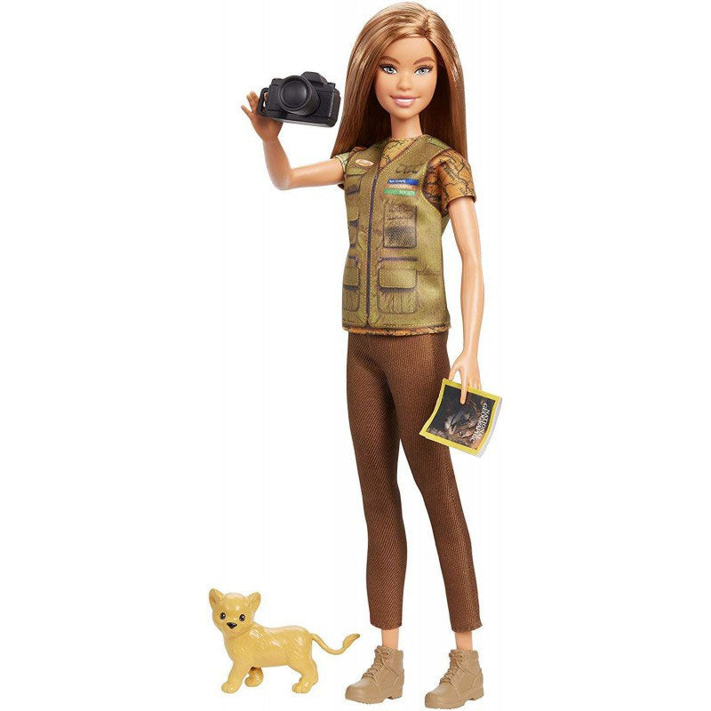 Mattel Barbie National Geographic Φωτορεπόρτερ GDM46