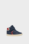 GEOX B GISLI Παιδικά μποτάκια μπλε/κόκκινο