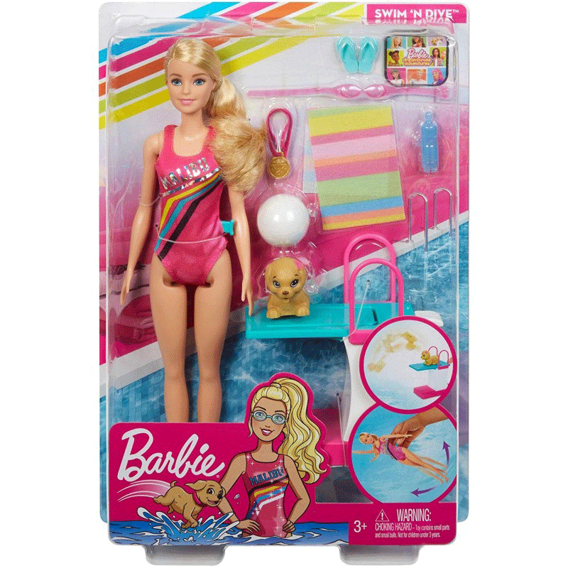 Mattel Barbie Dreamhouse Adventures Κολυμβήτρια GHK23