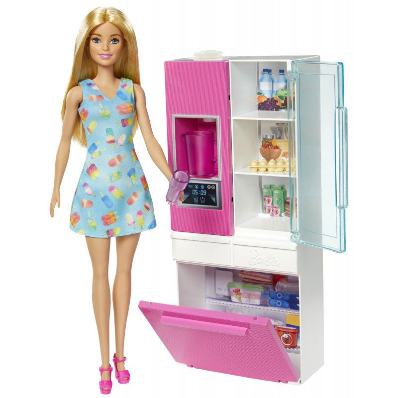 Mattel Barbie Δωμάτιο Με Κούκλα Ξανθιά, Κουζίνα DVX51 / GHL84