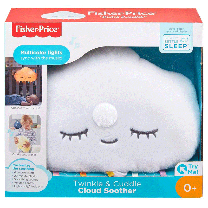 Fisher-Price Twinkle And Cuddle Μουσικός Προβολέας Μαλακό Συννεφάκι GJD44