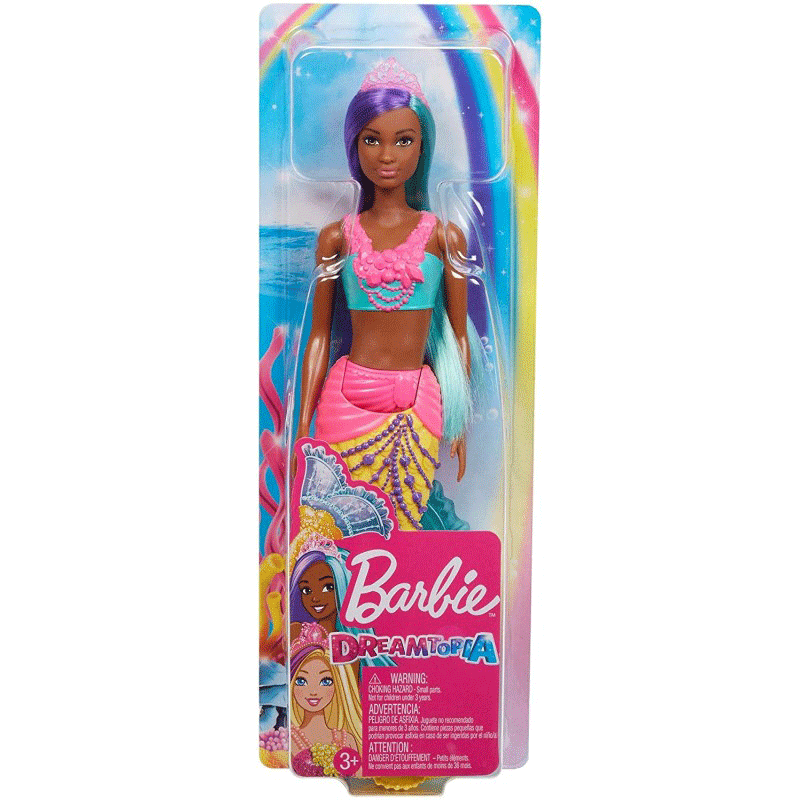Mattel Barbie Dreamtopia Έκπληξη Γοργόνα Κούκλα Με Κίτρινη Ουρά GJK07 / GJK10