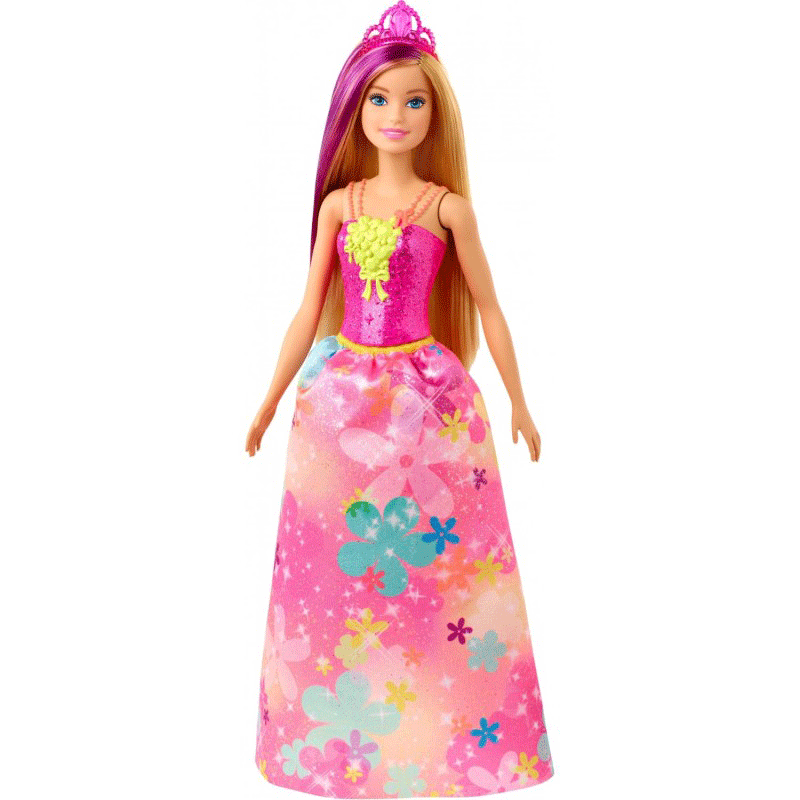 Mattel Barbie Dreamtopia Πριγκίπισσα Κούκλα Με Ξανθά Μαλλιά Και Μωβ Ανταύγεια GJK12 / GJK13