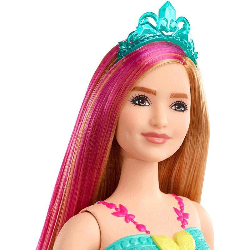 Mattel Barbie Dreamtopia Πριγκίπισσα Κούκλα Με Ξανθά Μαλλιά Και Ροζ Ανταύγεια GJK12 / GJK16