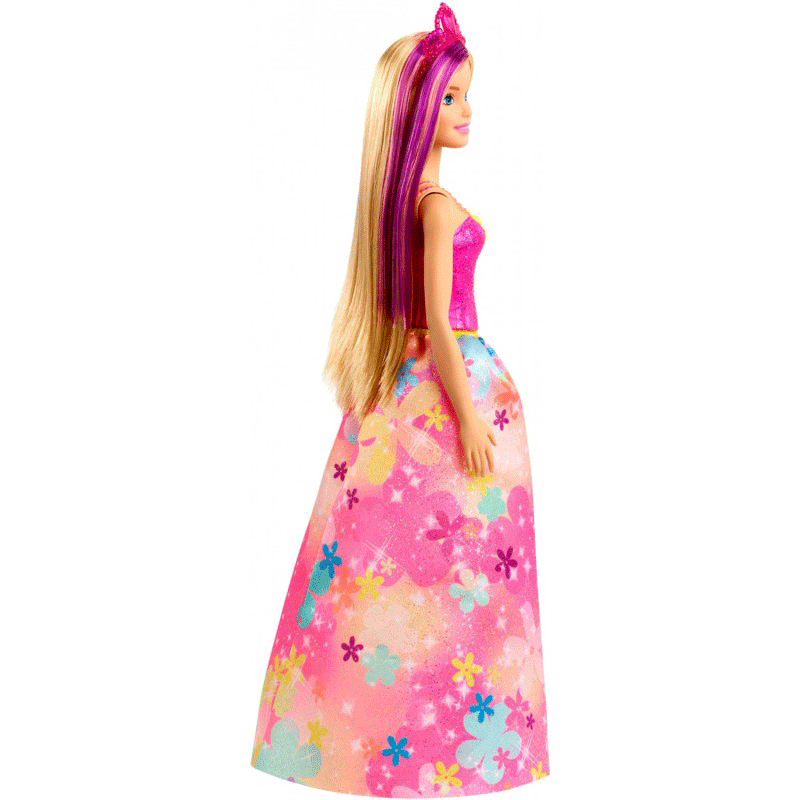 Mattel Barbie Dreamtopia Πριγκίπισσα Κούκλα Με Ξανθά Μαλλιά Και Μωβ Ανταύγεια GJK12 / GJK13
