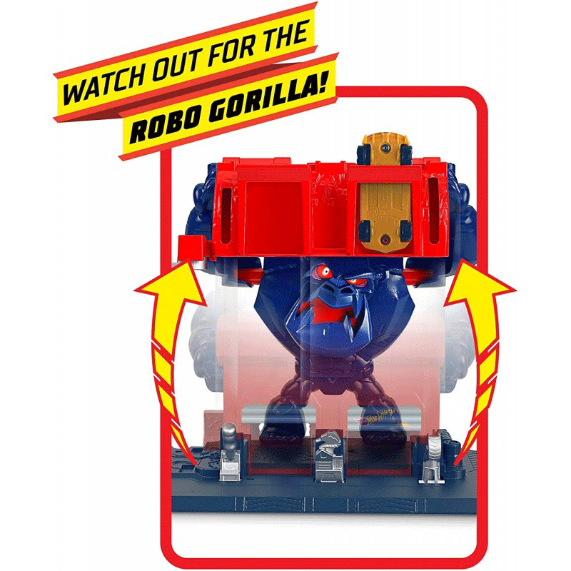 Mattel Hot Wheels Gorilla Rage Garage Attack Play Set Οργή Του Γορίλα FNB05 / GJK89