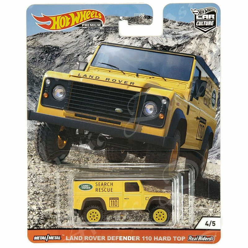 Mattel Hot Wheels Car Culture Wild Terrain Land Rover Defender 110 Hard Top GJP86