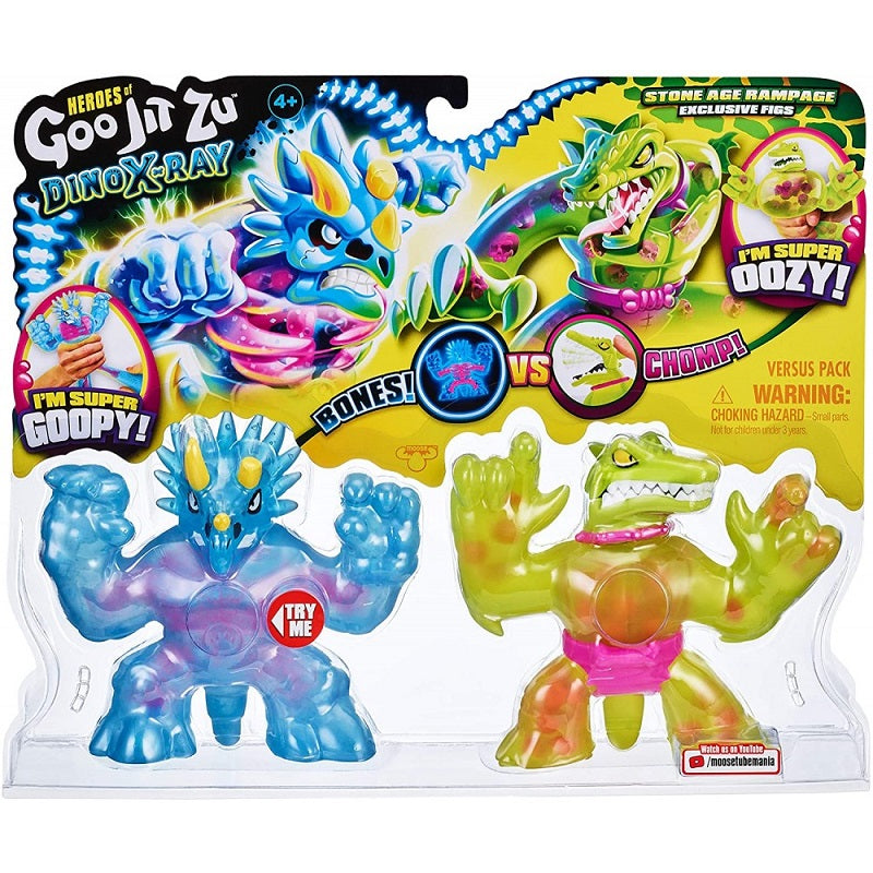 GOO JIT ZU DINO X-RAY BATTLE PACK TRITOPS VS SHREDZ (GJT25000)