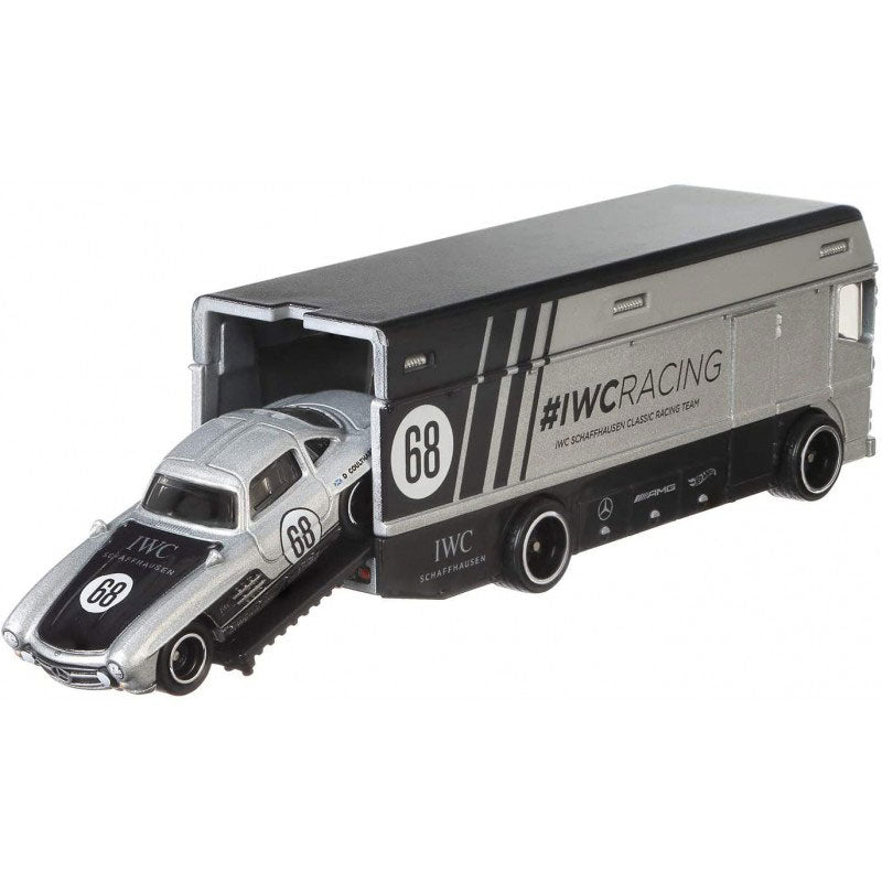 Mattel Hot Wheels 68 Mercendes Benz 300 SL Euro Hauler 1:64 Scale Premium Collector No 68 GJT43