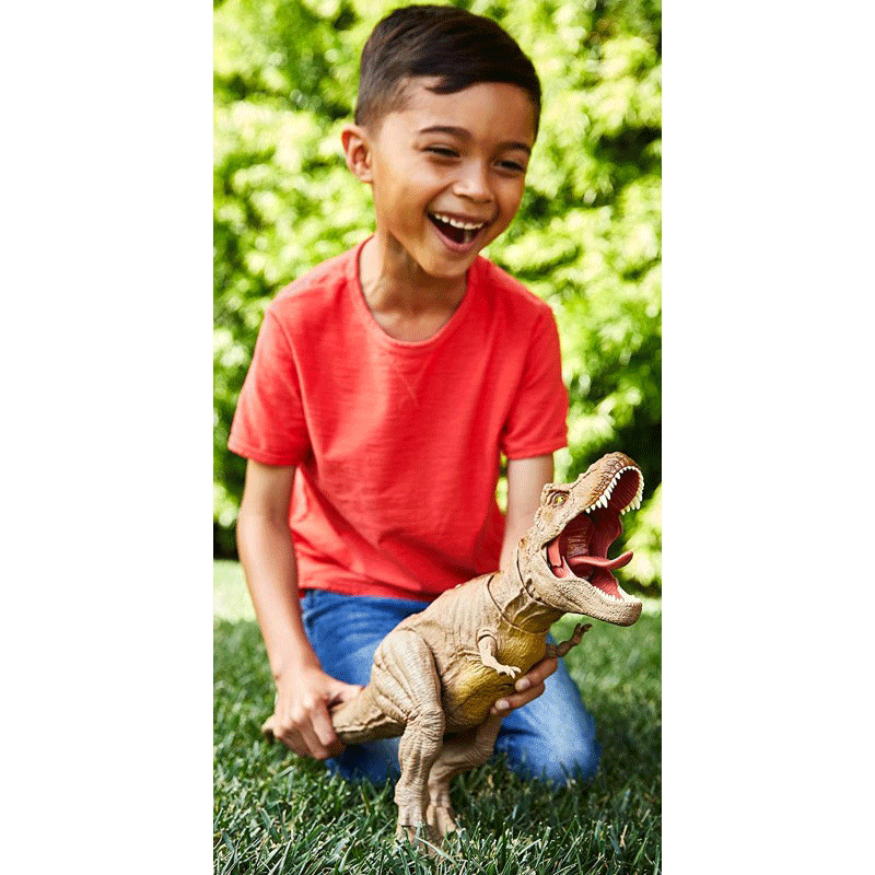 Mattel Jurassic World Epic Roarin Tyrannosaurus Rex Με Ήχους Και Κίνηση GJT60